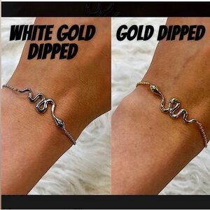 🆕🌿💛LUCKY CHARM: GOLD DIPPED Snake Bracelet